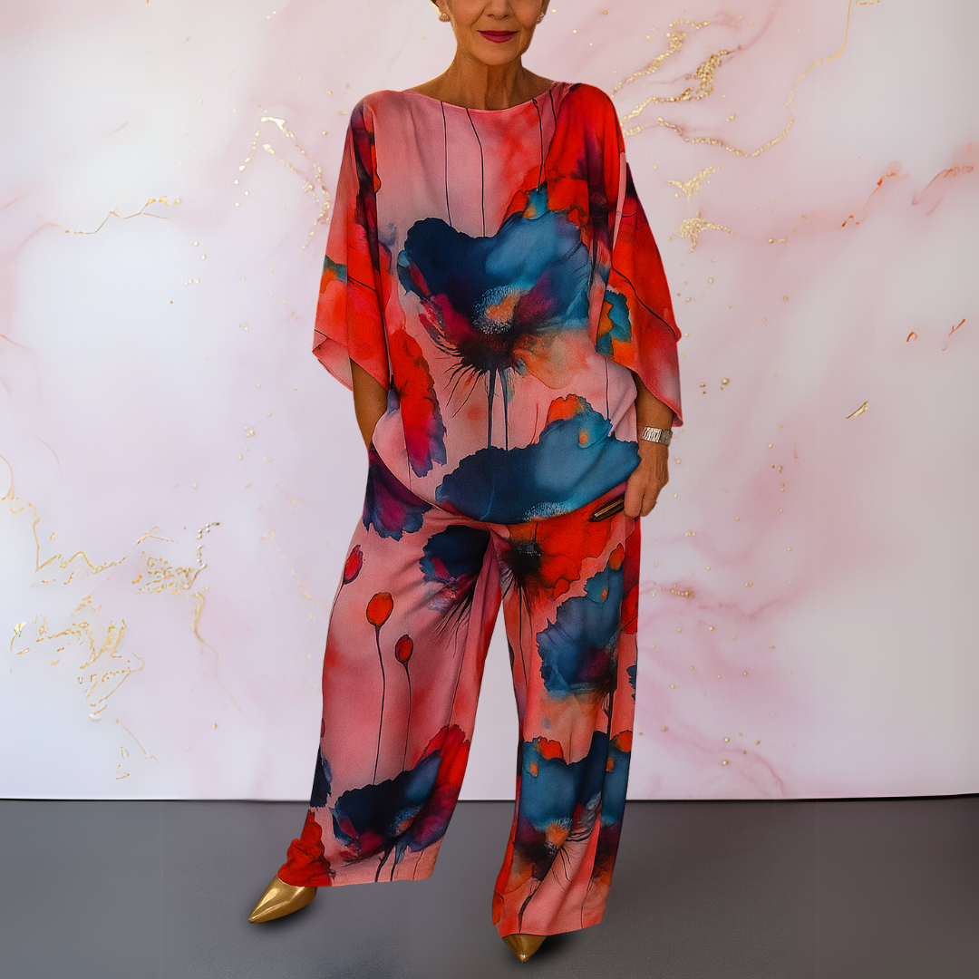 Elodie | Women's Satin-Look Two-Piece Set