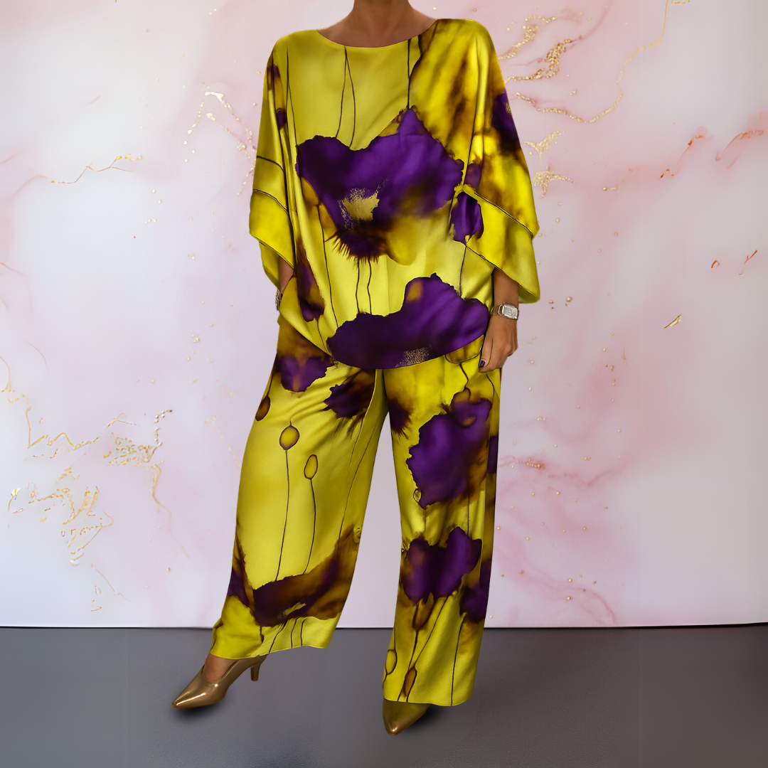Elodie | Women's Satin-Look Two-Piece Set
