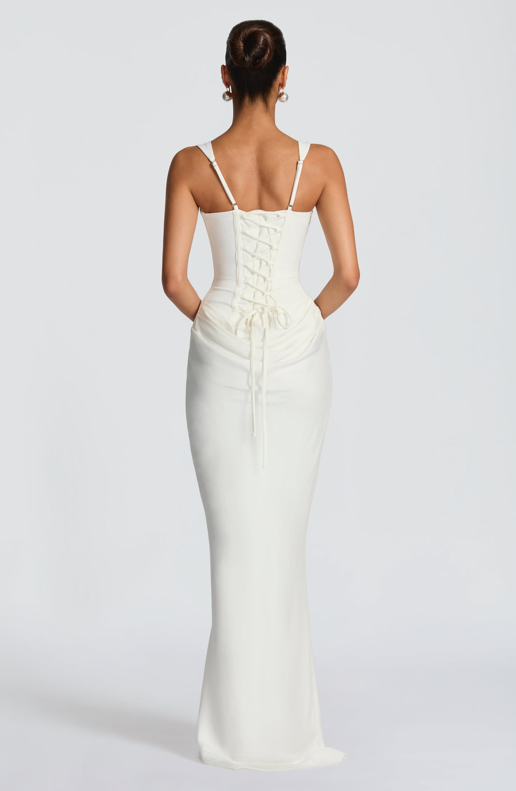 Valencia | Ruched Square Neck Maxi Dress