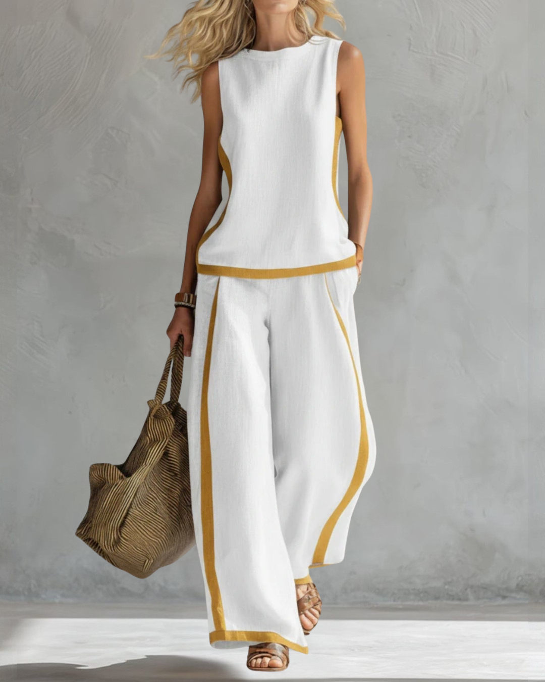 two-piece trouser set photograph