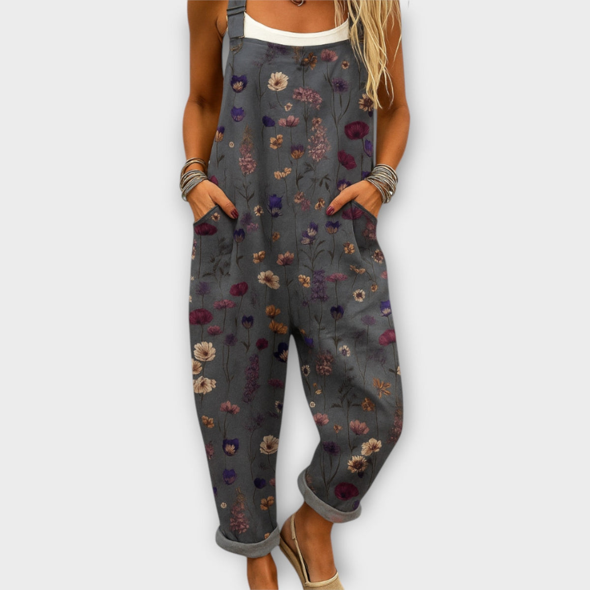 floral jumpsuit photo