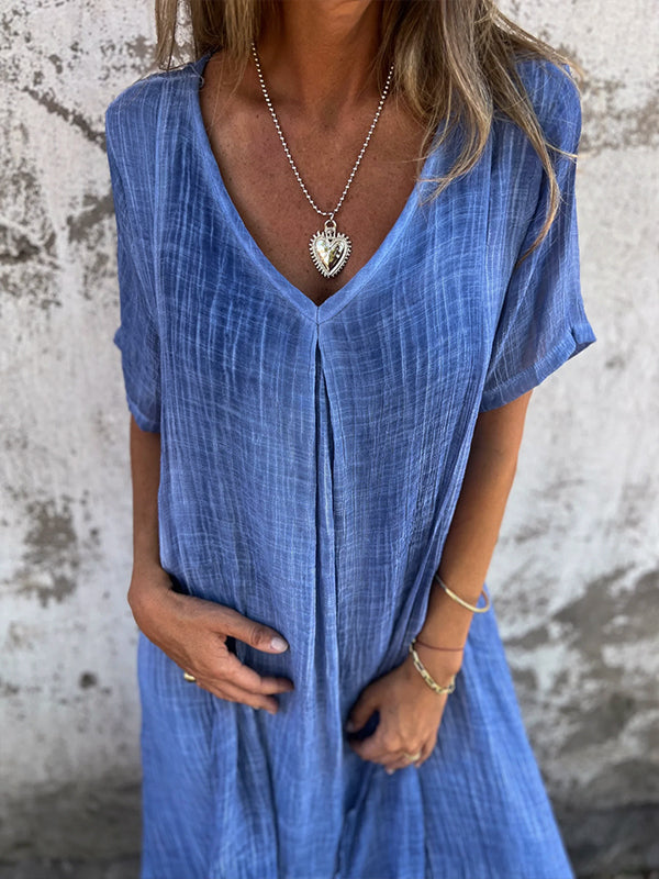Women's Flowy Draped Maxi Dress