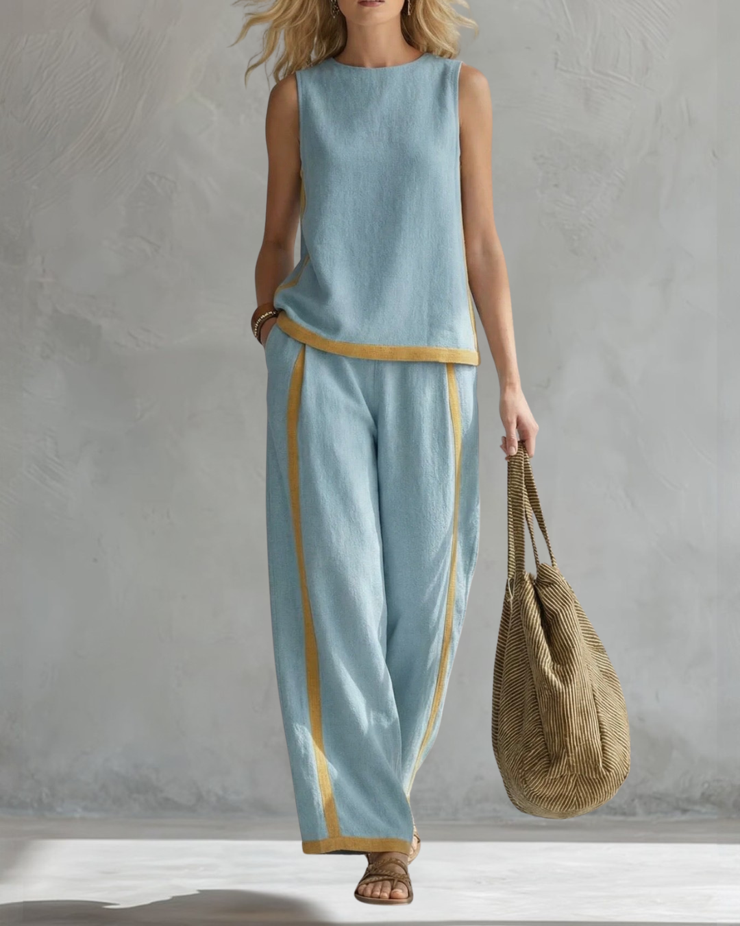 two-piece trouser set photograph