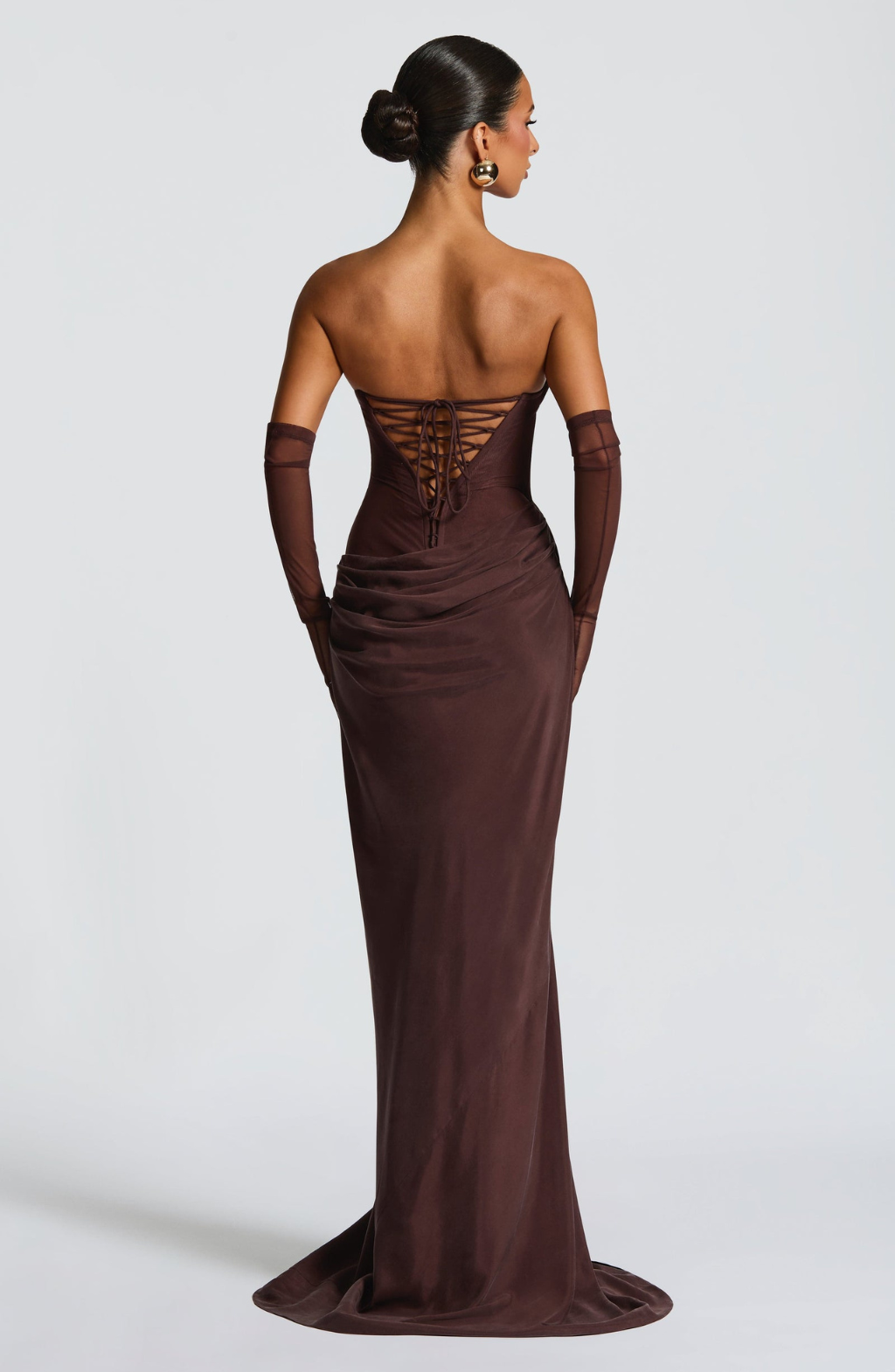 Seraphina | Sheer Ruched Maxi Dress