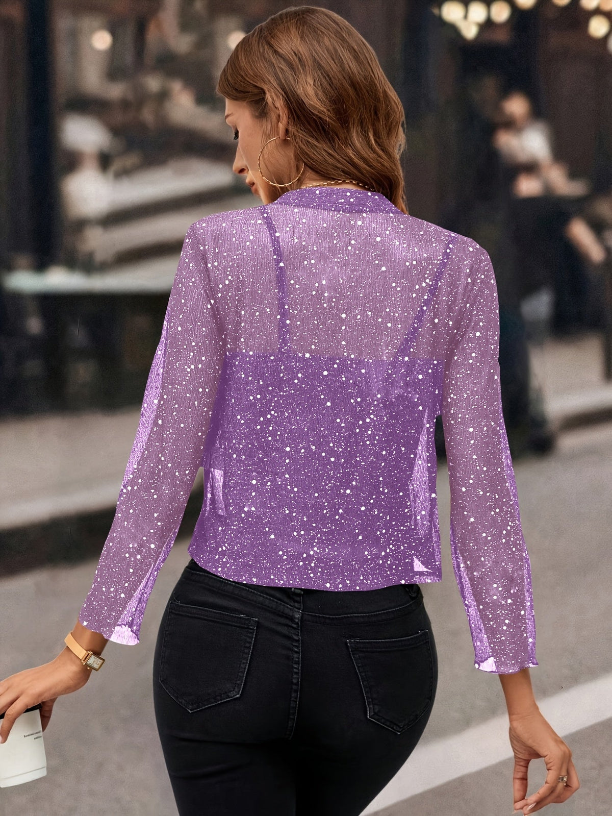 shimmer cropped jacket original product photo