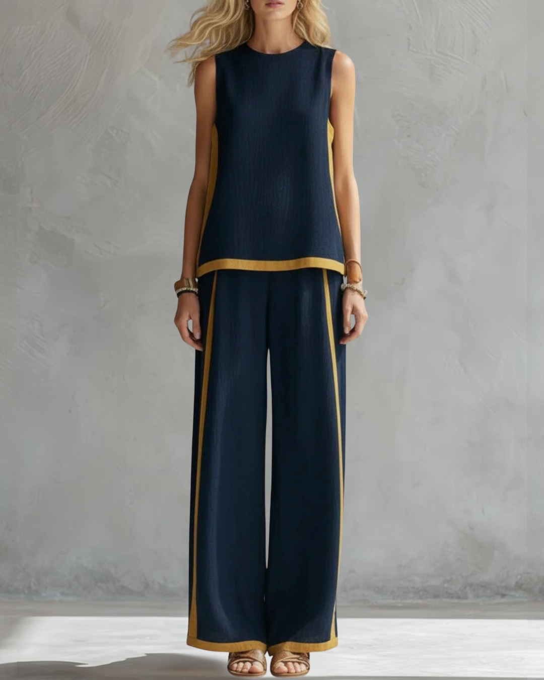 two-piece trouser set photograph