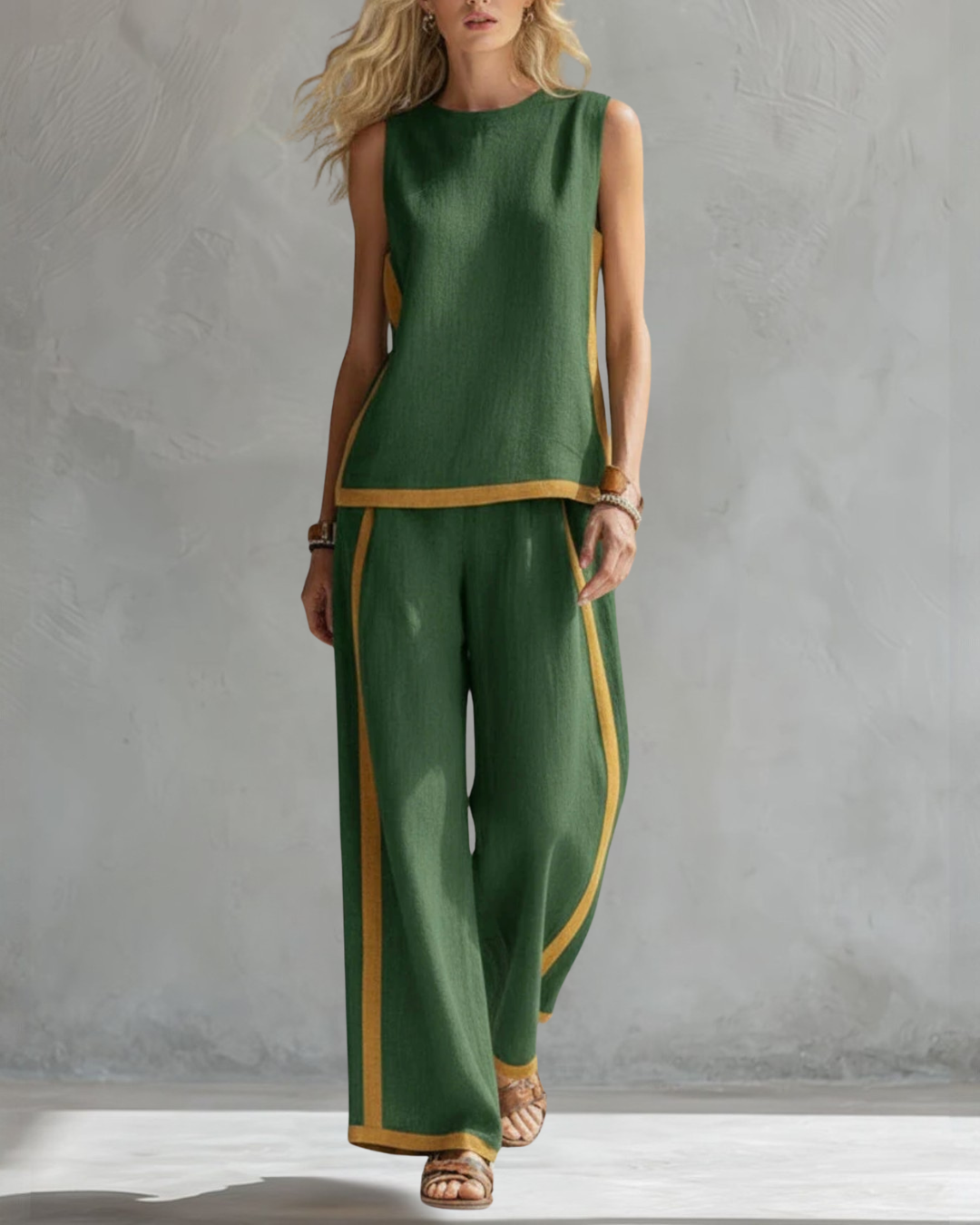 two-piece trouser set photograph