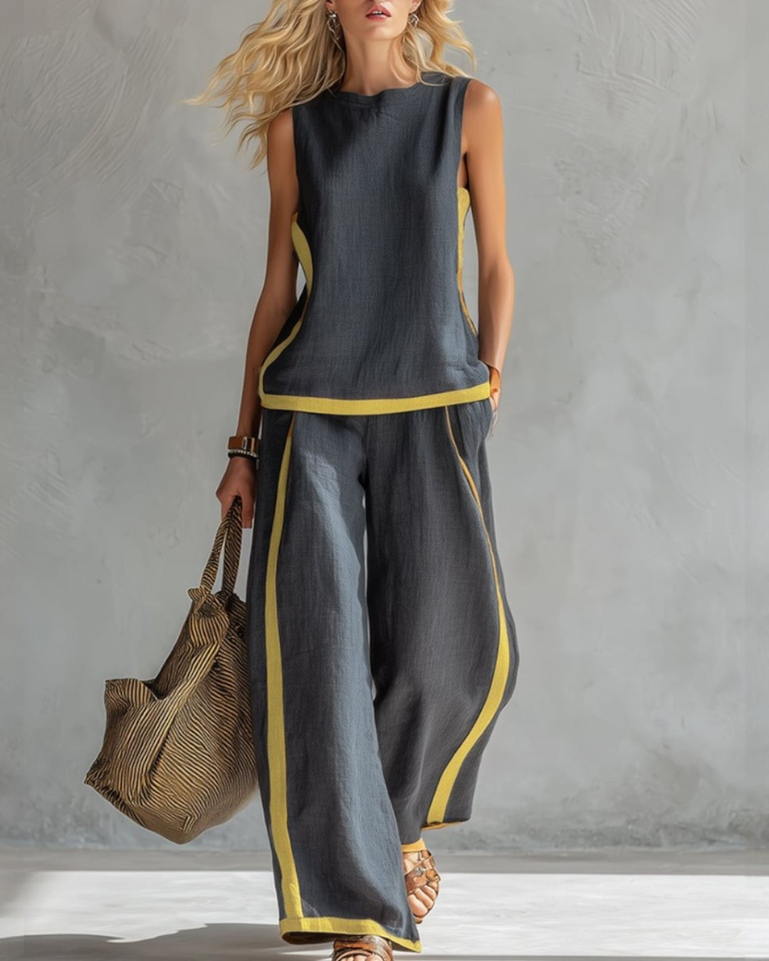 two-piece trouser set photograph