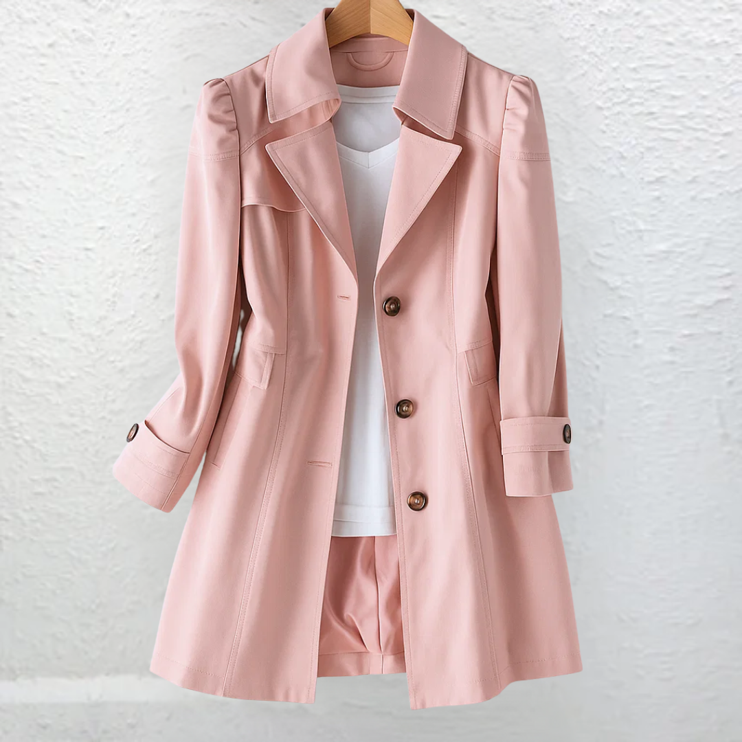 Bridget | Women's Vintage Trench-Collar Coat product view