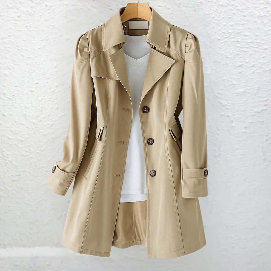 Bridget | Women's Vintage Trench-Collar Coat product view