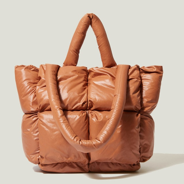 Beth | Women’s Oversized Puffer Tote Bag with Dual Padded Handles