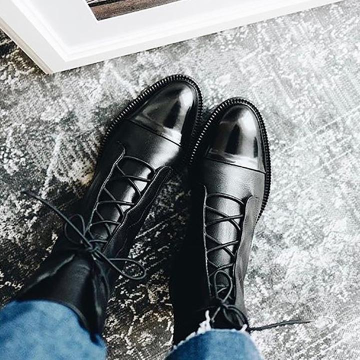 lace-up ankle boots original product photo