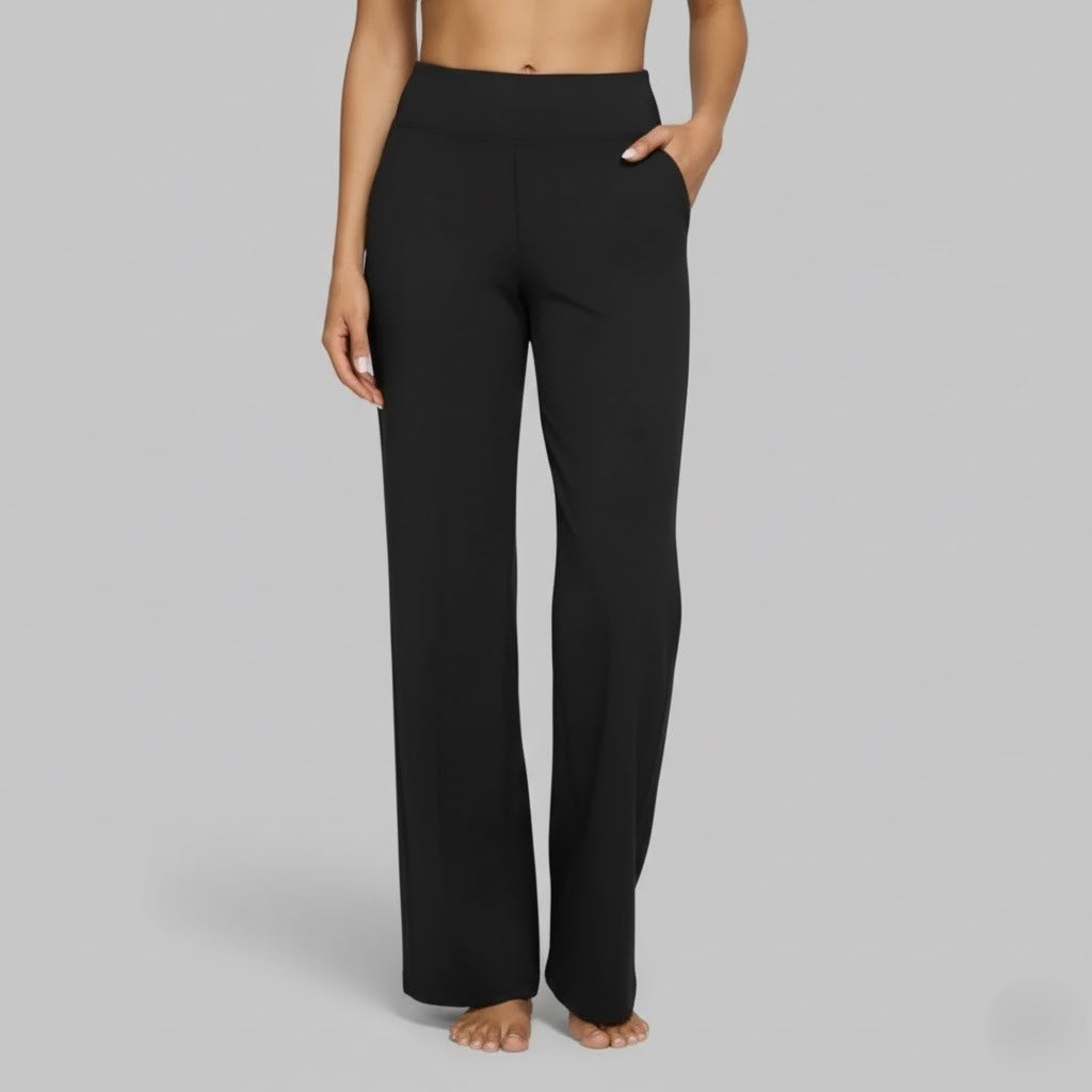 Women's High-Waist Relaxed Wide-Leg Pants