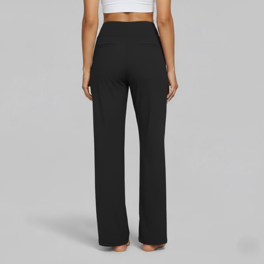 Women's High-Waist Relaxed Wide-Leg Pants