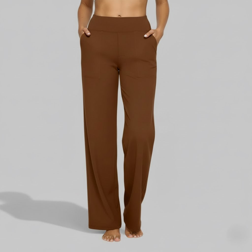 Women's High-Waist Relaxed Wide-Leg Pants