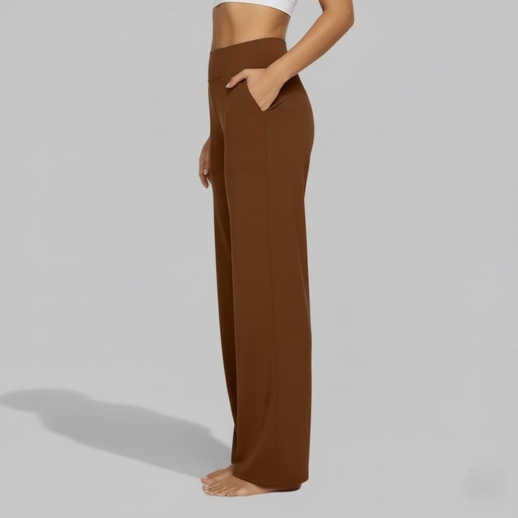 Women's High-Waist Relaxed Wide-Leg Pants