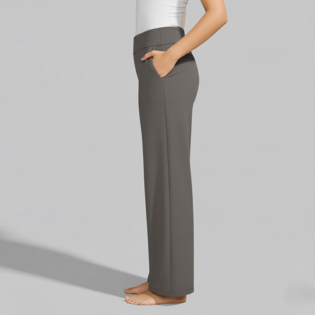 Women's High-Waist Relaxed Wide-Leg Pants