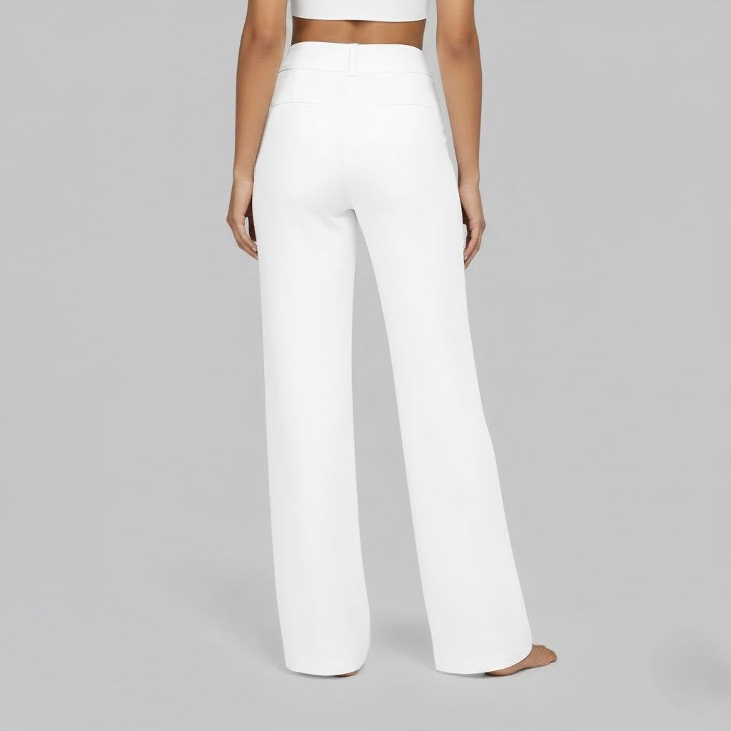 Women's High-Waist Relaxed Wide-Leg Pants