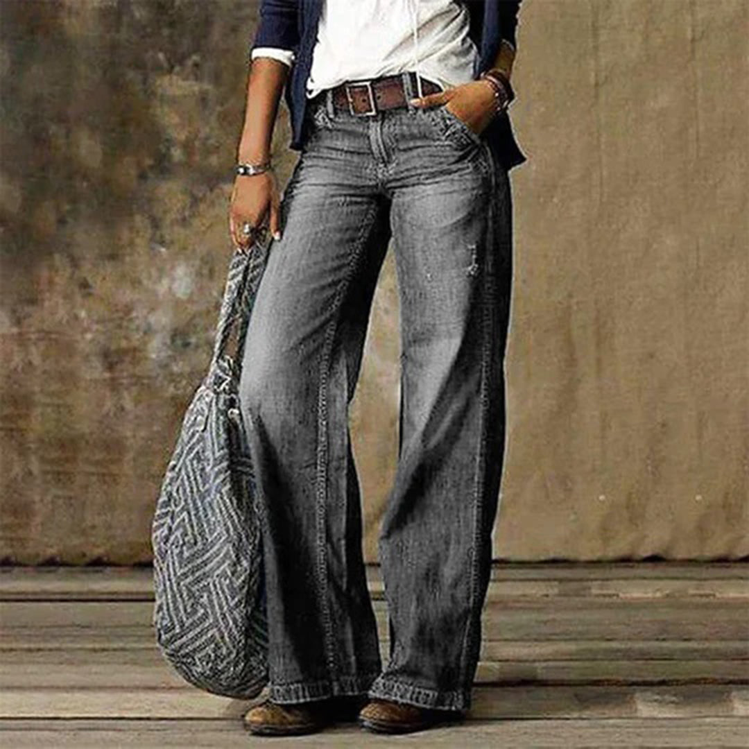 Women's Vintage-Inspired Wide-Leg Jeans