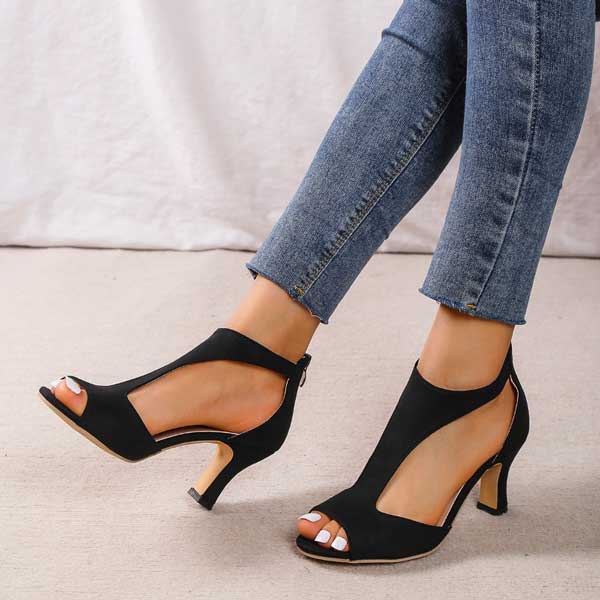 Lillian | Women's Low-Heel Open-Toe Sandals original product view