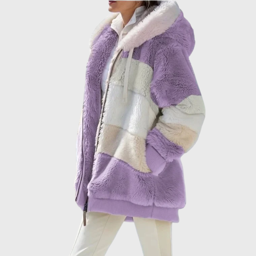 Hannah | Women's Striped Hooded Puffer Jacket original product photo 3