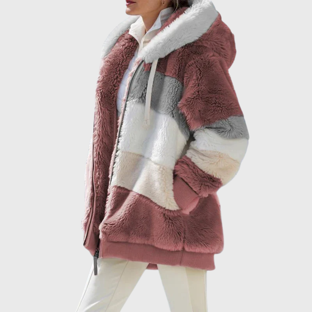 Hannah | Women's Striped Hooded Puffer Jacket original product photo 7