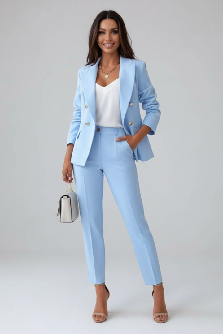 Marielle women's blazer and trousers suit set product photo 1