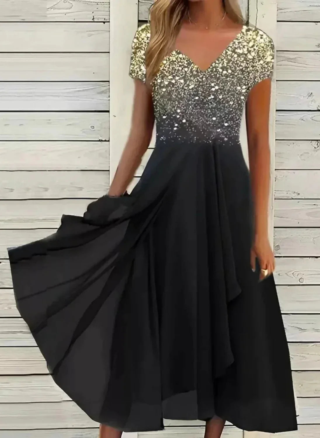 Marianne floral evening dress