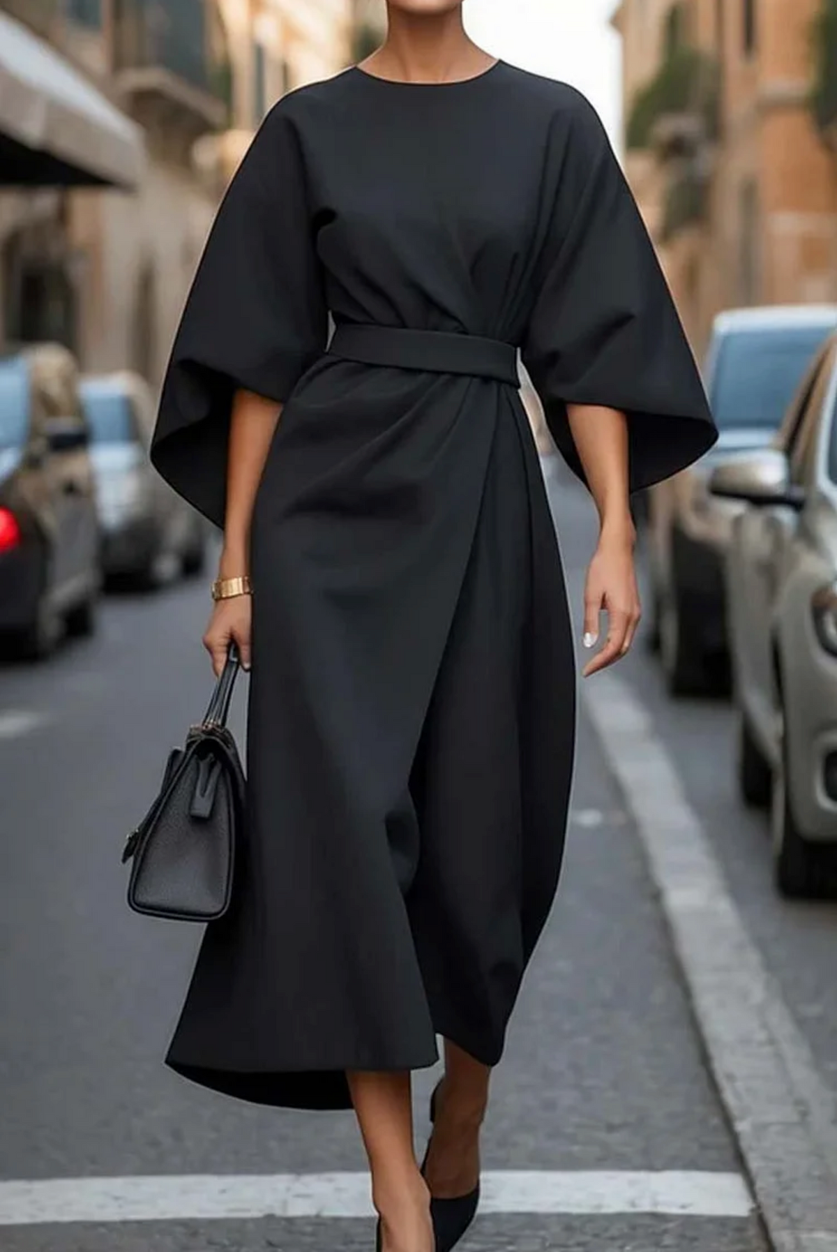 belted dress photograph