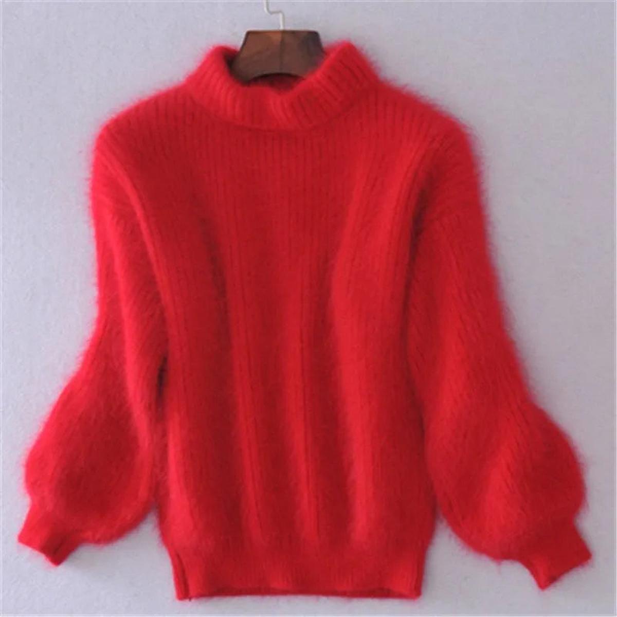 Women's Relaxed High-Neck Everyday Sweater