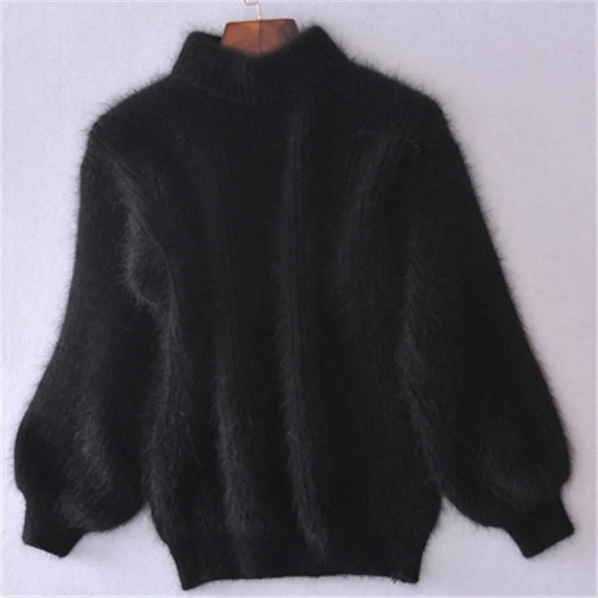 Women's Relaxed High-Neck Everyday Sweater