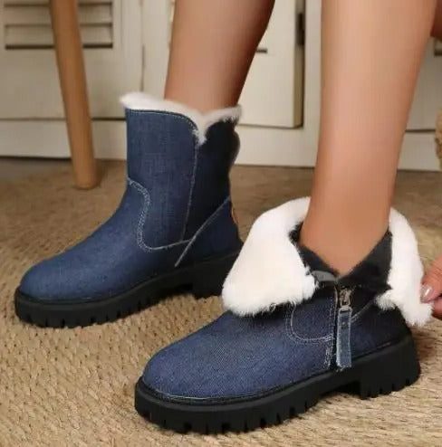 Taylor | Women's Lug-Sole Winter Boots with Cuffed Ankle