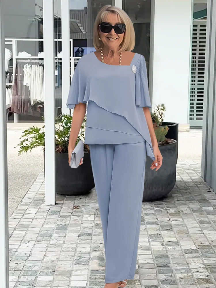 Elizabeth | Women's Wide-Sleeve Two-Piece Trouser Set original product photo 1