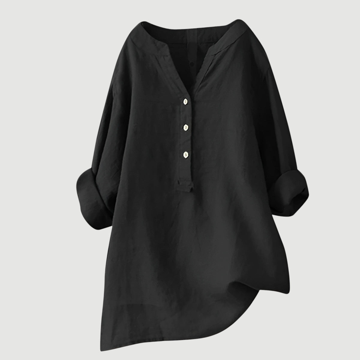 Women's V-Neck Button-Down Shirt