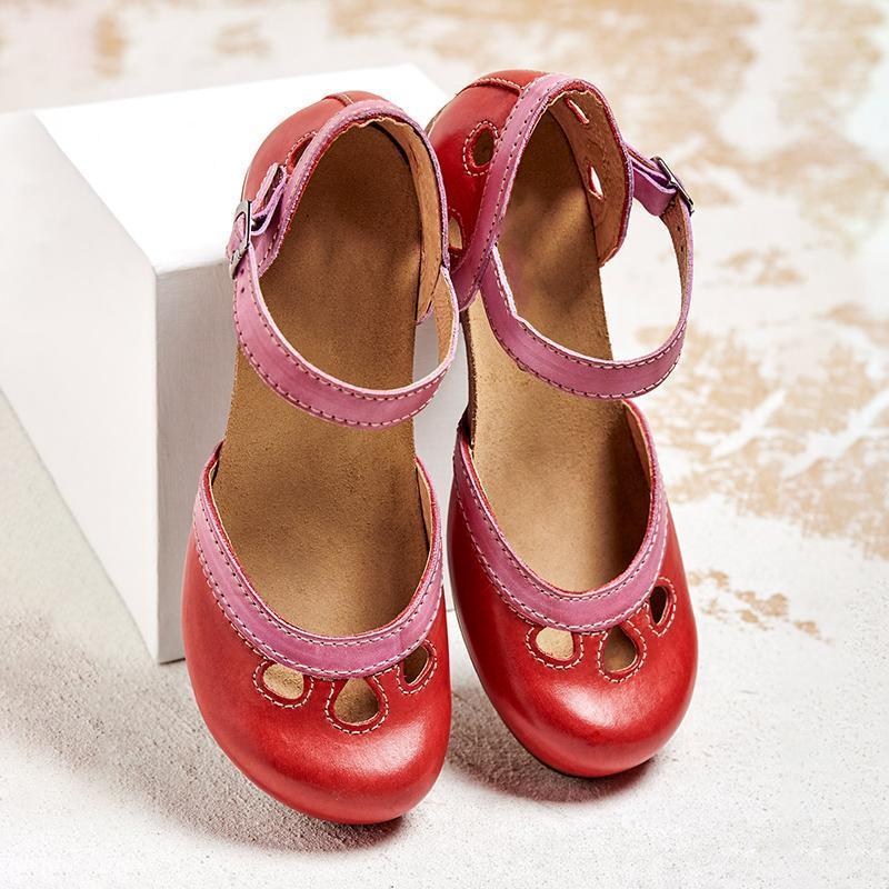 Women's Supportive Low Heel Flat Sandals