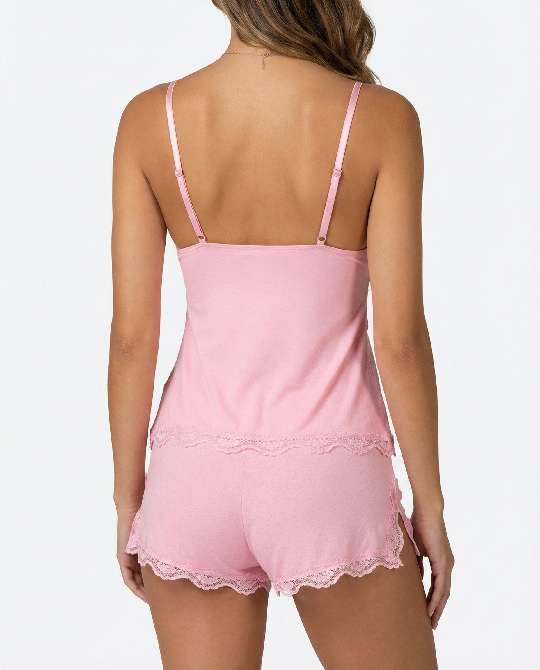 Amara | Lace Trim Pajama Set