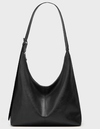 Rose | Women's Metallic Underarm Hobo Bag Ruched Shoulder Bag with Ring Handle