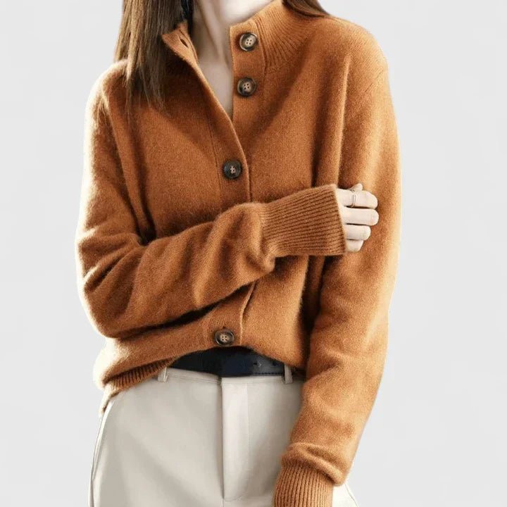 Women's Collared Button-Front Everyday Cardigan
