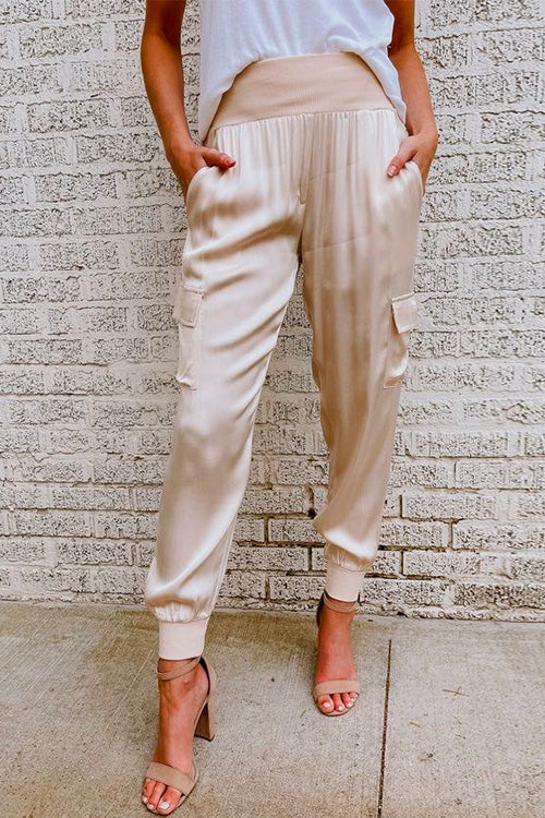 Women's High Waist Cargo Jogger Pants