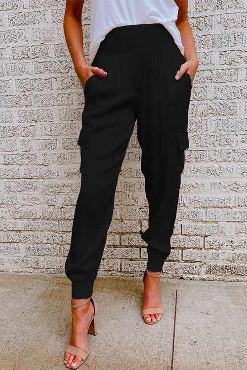Women's High Waist Cargo Jogger Pants