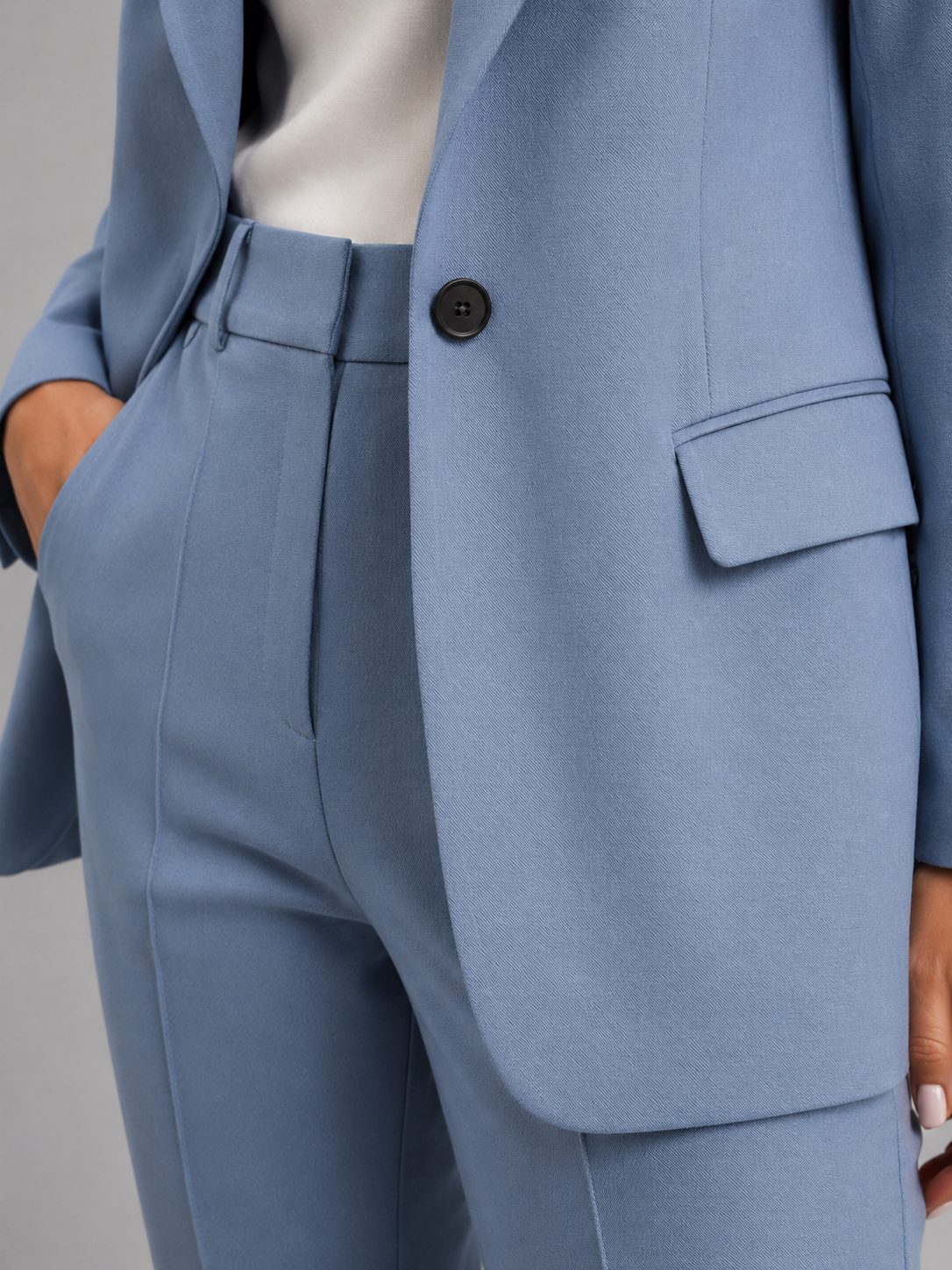 Verena | Women's Single-Button Blazer & High-Waist Pants Set — product image 2