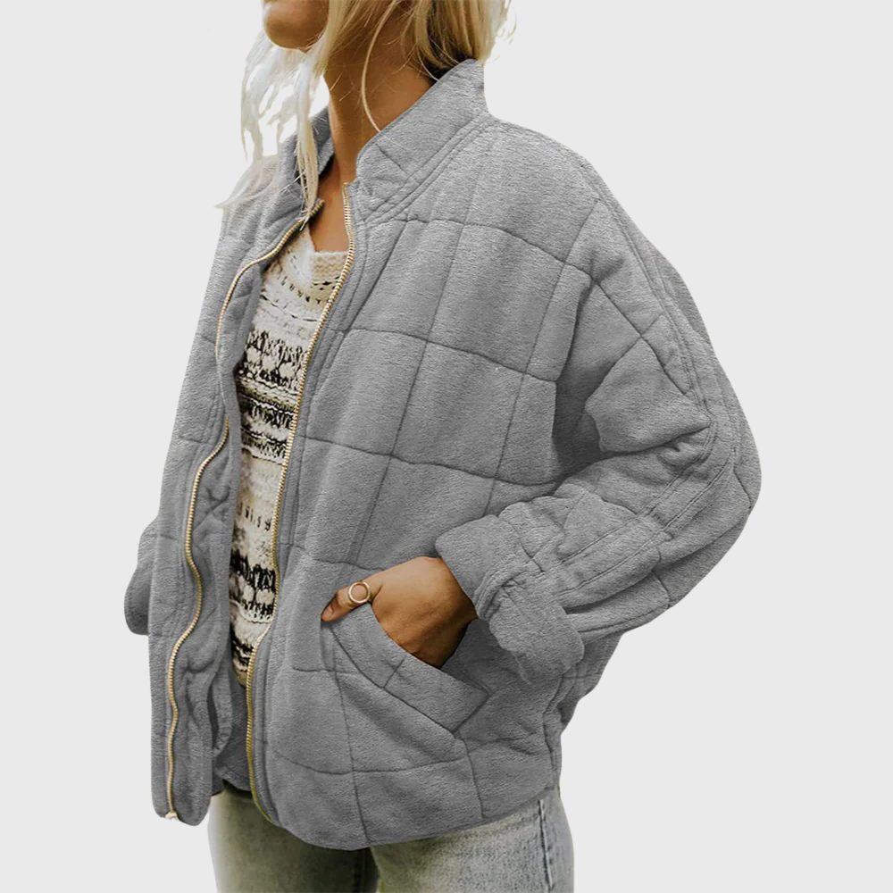 Christine | Quilted Oversized Bomber Jacket for Women