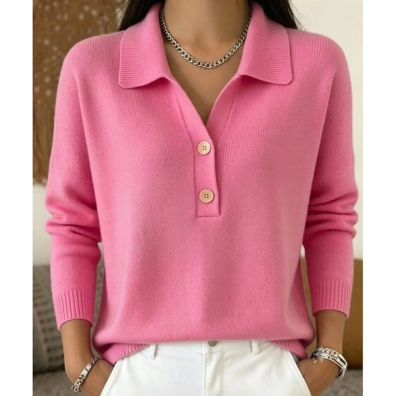 Harriet | Women's Collared Button-Detail Pullover original product photo