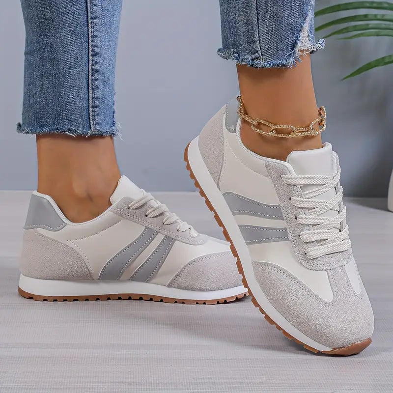Women's Retro Runner Lace Up Sneakers