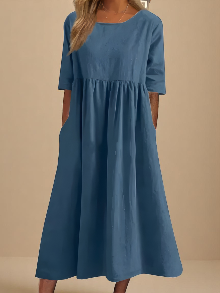 Isabelle women's round-neck casual dress image 1