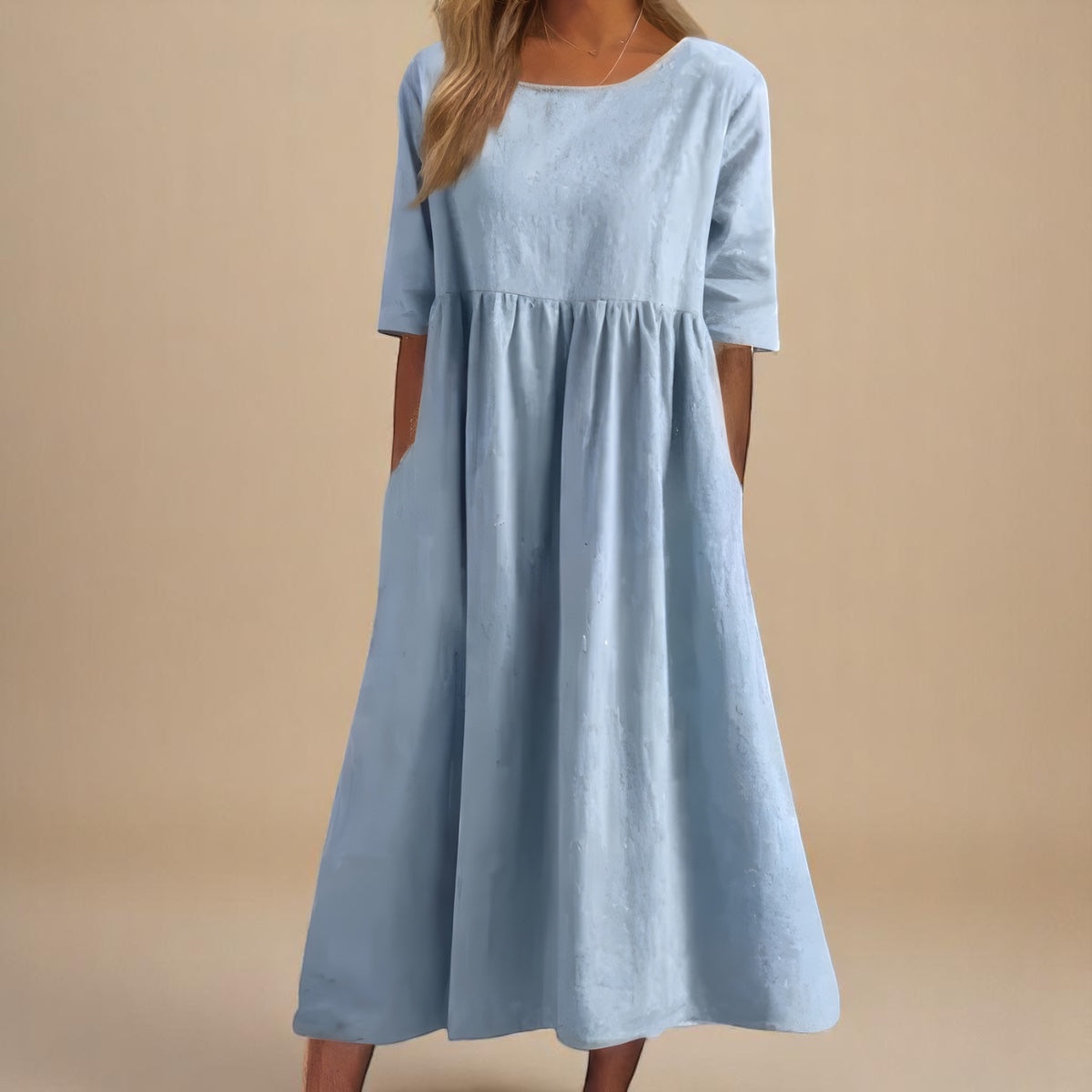 Isabelle women's round-neck casual dress image 5