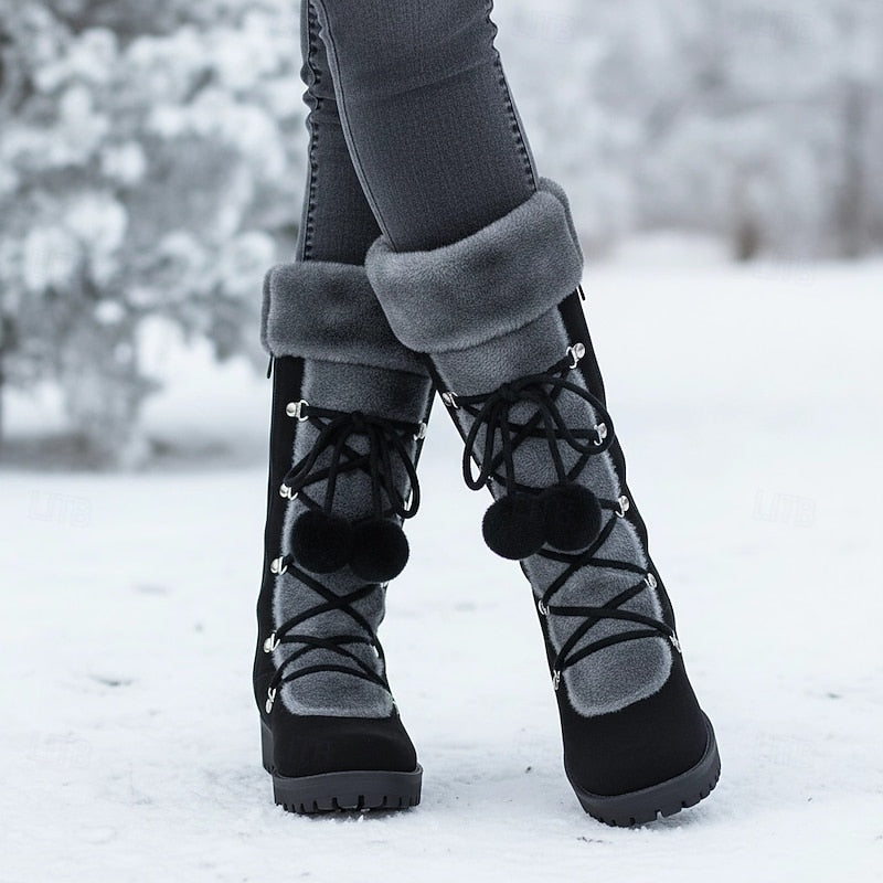 Eugenia winter boots - Black worn