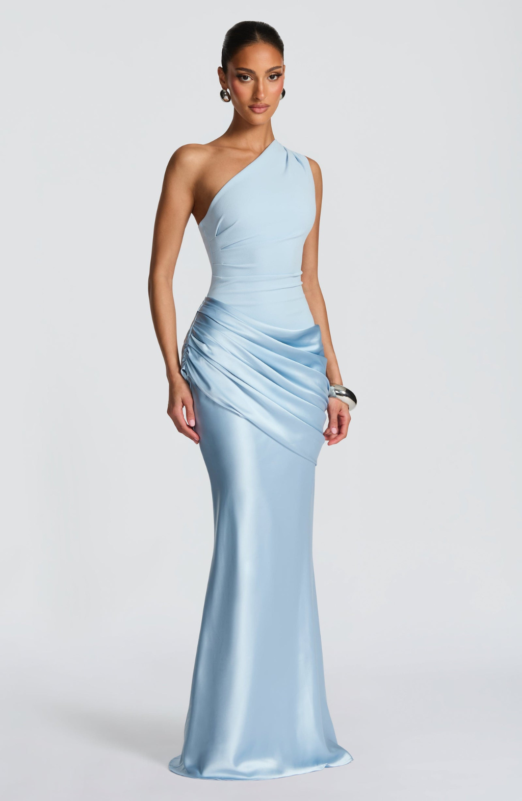 Armani | One Shoulder Satin Maxi Dress