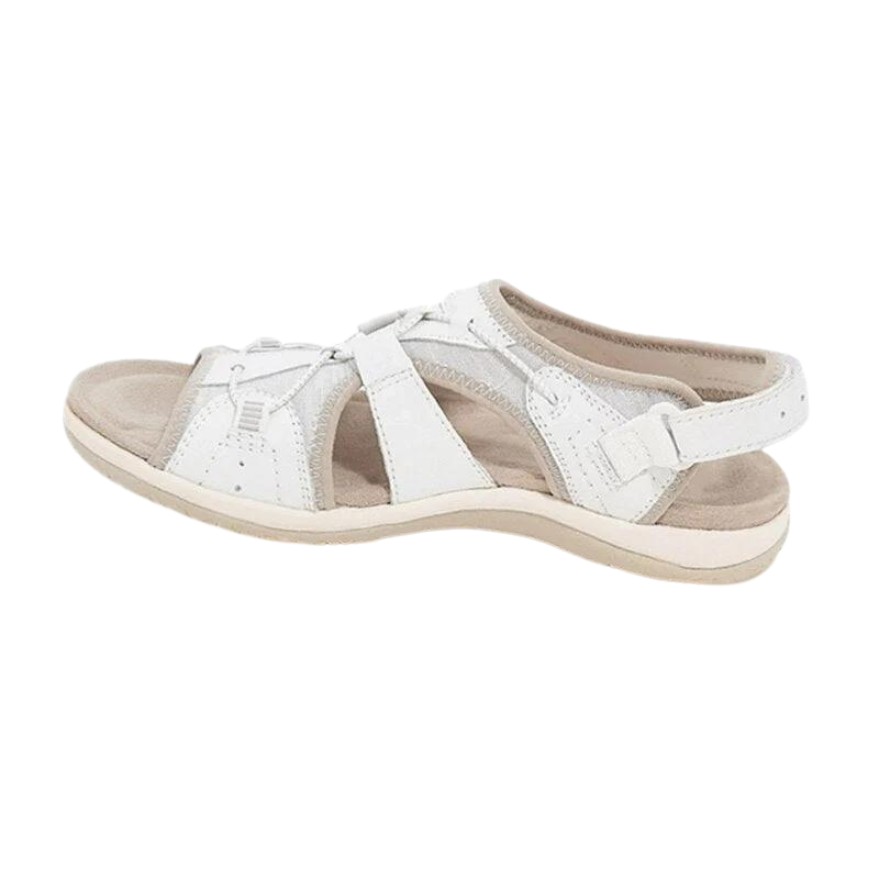 Women’s Orthopedic Walking Sandals Flat Sole Toggle Fastening