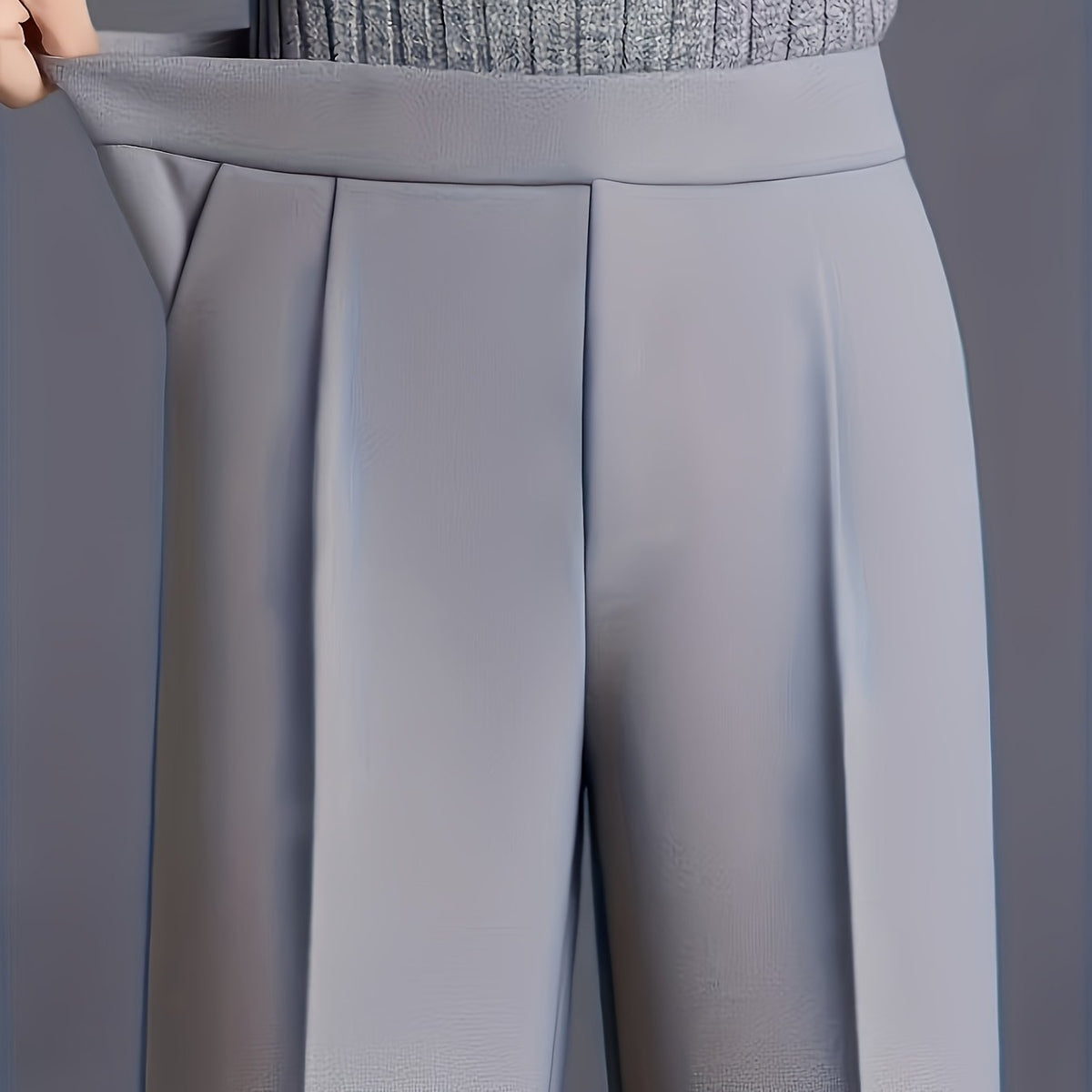 Constance wide-leg pants - Grey
